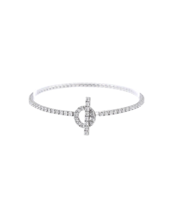 Hermes Finesse Bracelet White Gold Diamond